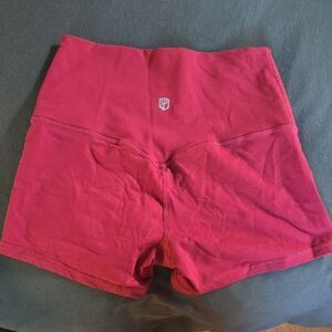 Women's Red Athletic Shorts